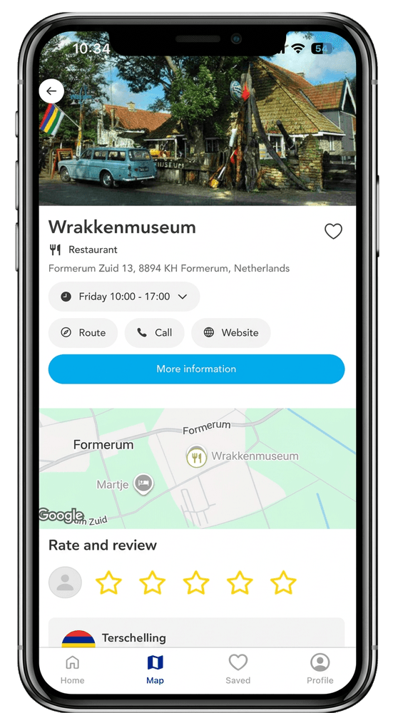 GoHere app – tip detail
